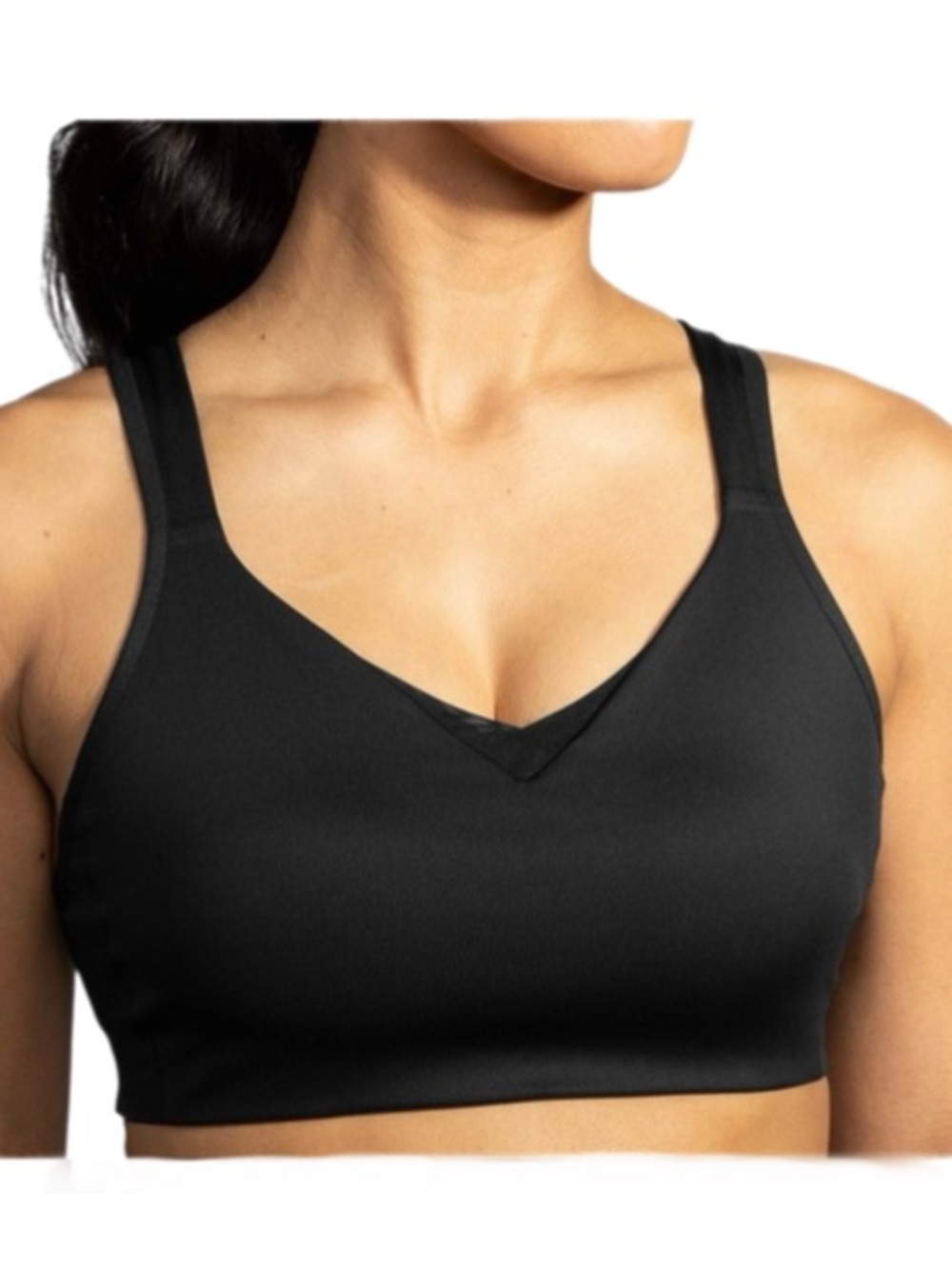 Brooks Run Bra Drive Convertible 40DD Black NWT High Impact Sports Bra